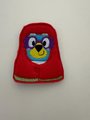 ITH Embroidered Blue Dog Grannies Finger Puppets, Handmade Felt Pretend Play Toy 4x4 Hoop