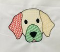Sketch Style Dog Face Embroidery Design, Lab Retriever Stitch Pattern (Instant Download)