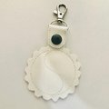 Yin Yang Lace Key Ring Embroidery Design, Sketch Fill Snap Hook (Digital Download)