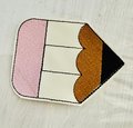 ITH Pencil Corner Bookmark Embroidery Design Download, Fun Bookmark 4x4 hoop
