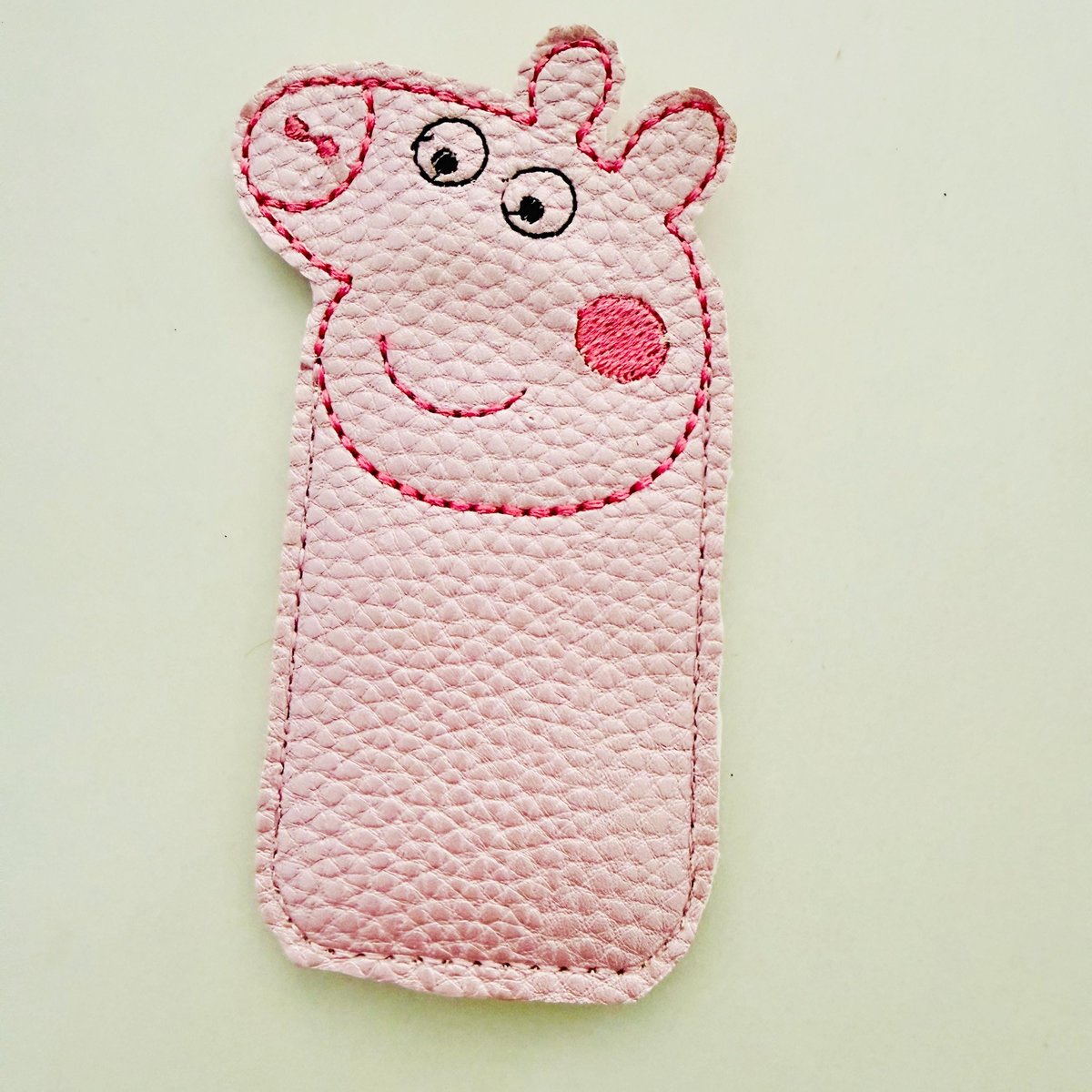 ITH Pig icypole holder embroider file, digital download, machine embroidery, 4x4 Hoop,.