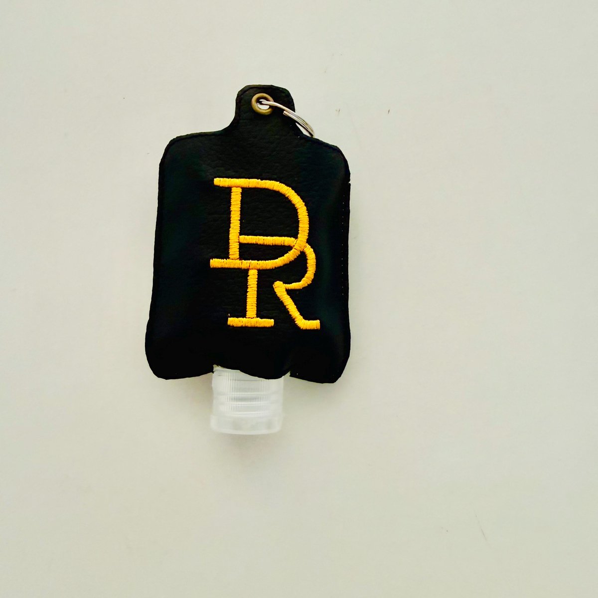 ITH DR Initials Hand Sanitizer Holder Keychain,  Initials DR ,4X4 Hoop Embroidery Design Download.