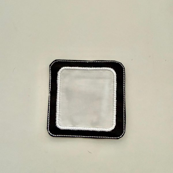 ITH Square Applique Coaster, Machine Embroidery Design for 4x4 Hoops.